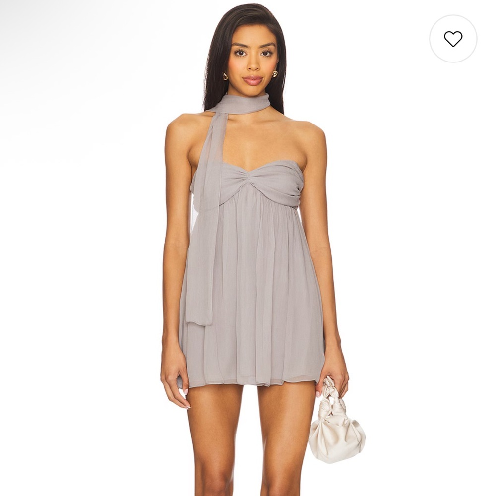 Powderpuff dress in slate